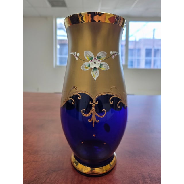 Mid-Century Modern Vintage Bohemian Egermann Vase For Sale - Image 3 of 3