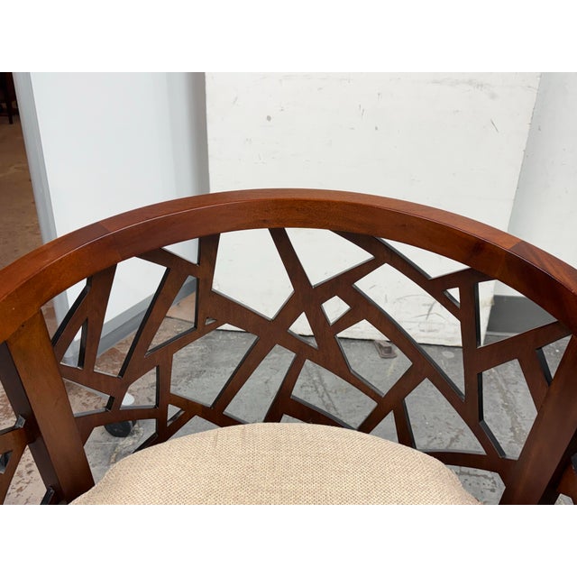 Wood Crate & Barrel Ankara Lounge Chairs, Pair For Sale - Image 7 of 12