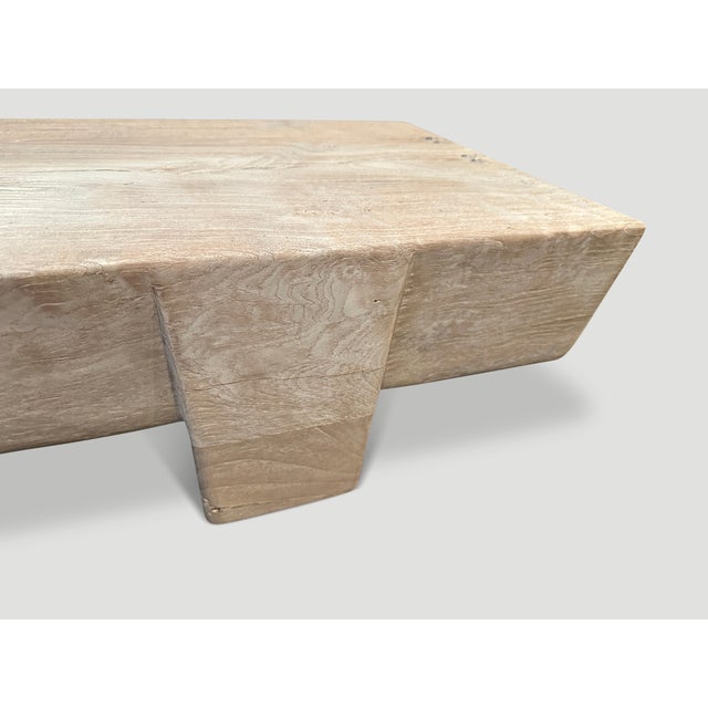 Andrianna Shamaris Century Old Teak Wood Coffee Table For Sale - Image 10 of 18