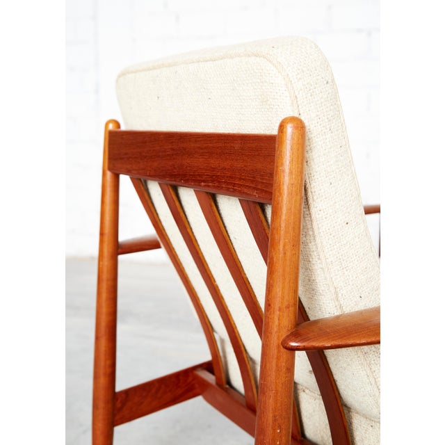 Wood Mid-Century FD118 Easy Chair in Teak by Grete Jalk for France & Søn, 1960s For Sale - Image 7 of 17