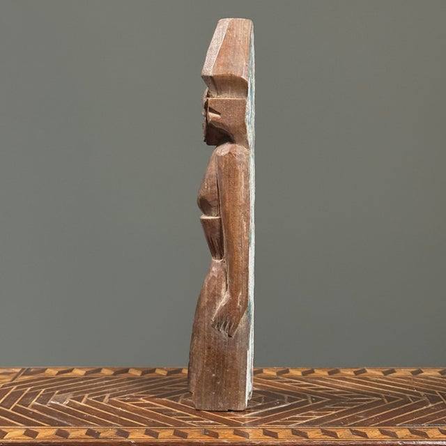 Pair of Antique Hand Carved Folk Art Figurative Remnants For Sale - Image 9 of 12