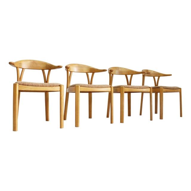 Vintage Danish Dining Chairs, 1960s, Set of 4 For Sale