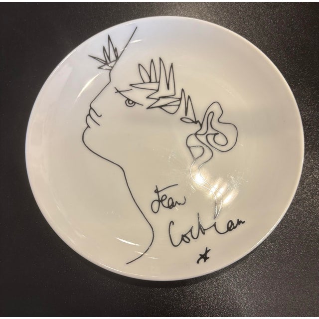 1960s 1960s Expressionism Jean Cocteau “Les Têtes” Limoges Plates - Set of 4 For Sale - Image 5 of 7