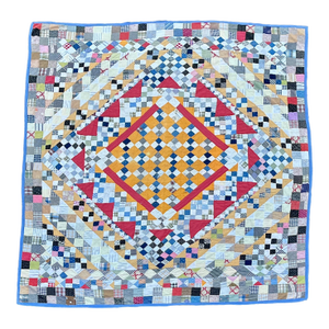 1930’s Hand Stitched Iowa Four Square Diamond Quilt