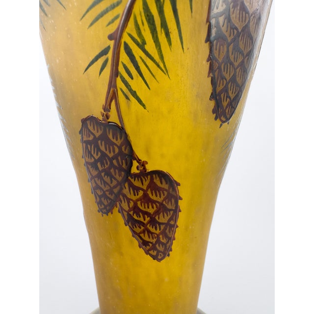 Daum Nancy Jugendstil Art Nouveau Acid-Etched Vase, C. 1900–1915 For Sale - Image 12 of 18