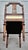Antique Regency Walnut Vanity Bench Double Arm Inlaid Wood Gold Stripe 1910s For Sale - Image 13 of 13