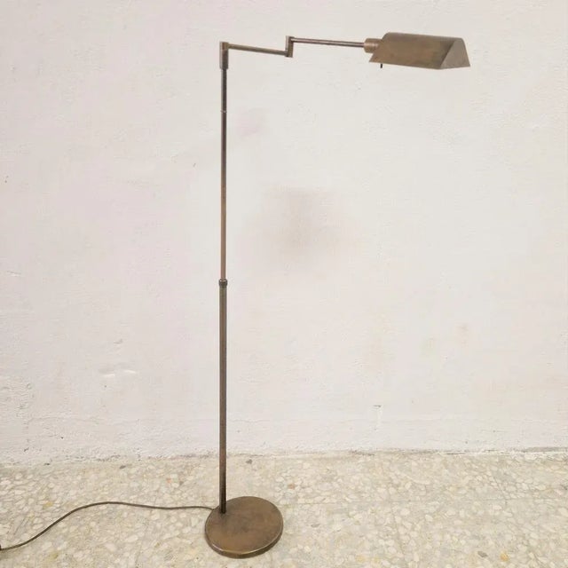 Adjustable Brass Floor Lamp from Holkötter, 1970s For Sale - Image 4 of 8