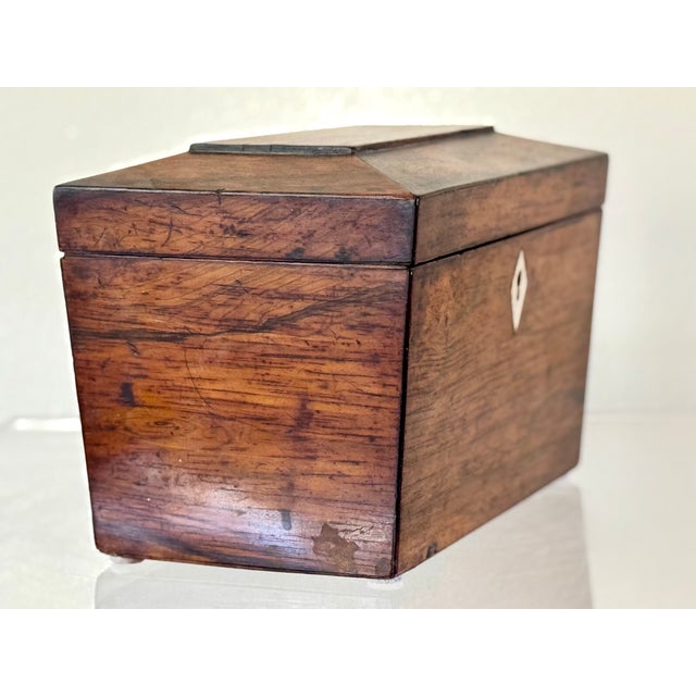Mid 19th Century 19th Century English Tea Caddy For Sale - Image 5 of 15