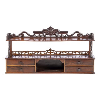 Portugese Mahogany Tabletop Piece For Sale