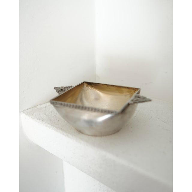 Art Deco Square Pocket Ashtray in Silver Metal from Km, 1930s For Sale - Image 17 of 18