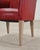 Pair of Italian Art Deco Style Red Leather Lounge Armchairs For Sale - Image 16 of 18