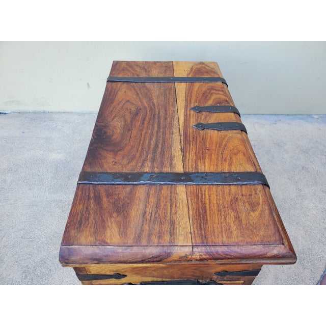 1990s Solid Wood Chest For Sale - Image 10 of 18