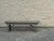 Vintage Primitive Gray Painted Wood Bench For Sale - Image 4 of 12