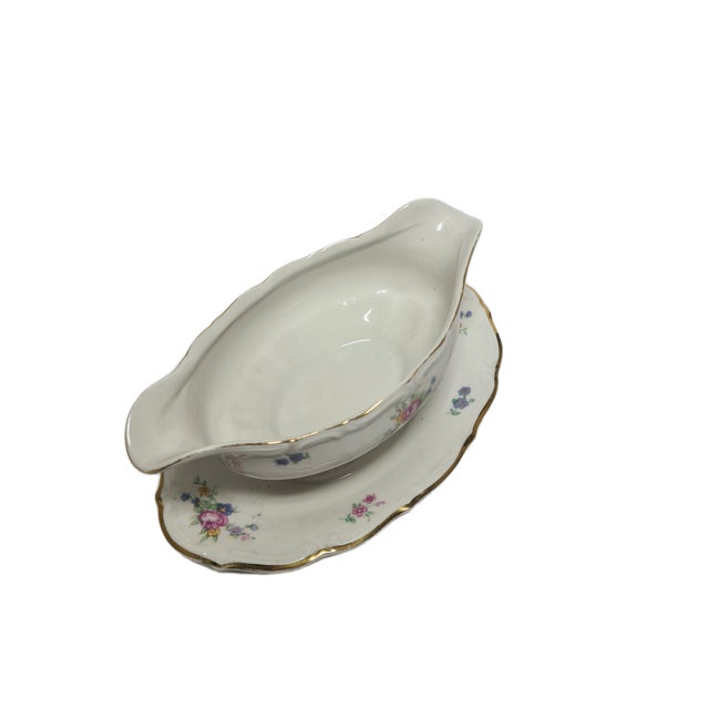 Art Deco Gravy Boat from Tielsch / Walbrzych, Poland, 1950s For Sale - Image 4 of 9