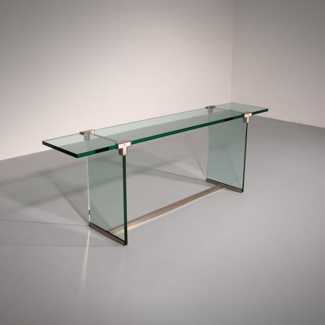 Glass Model T30 Side Table by Peter Ghyczy, 1970s For Sale - Image 11 of 11
