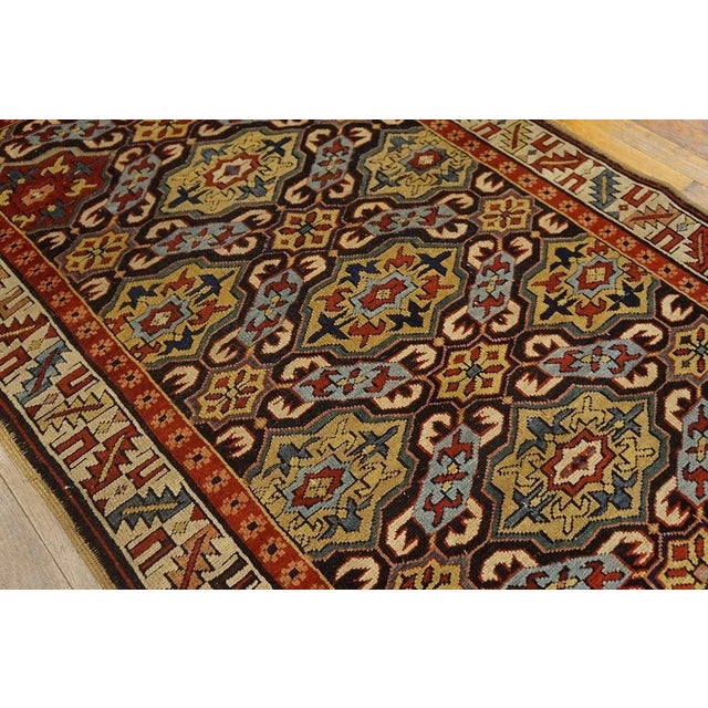 Textile 19th Century Caucasian Alpan Kuba Rug ( 3'2" x 5'4" - 96 x 162 ) For Sale - Image 7 of 7