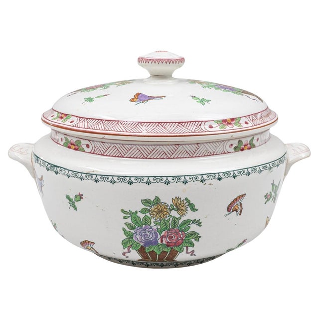 Mid 20th Century French Special Edition Porcelain Tureen With Lid For Sale - Image 15 of 18