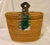 Wood Vintage Chinese Tea Set in Wicker Basket For Sale - Image 7 of 10