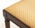 Wood John Widdicomb Silk Upholstered Mahogany Bench For Sale - Image 7 of 8