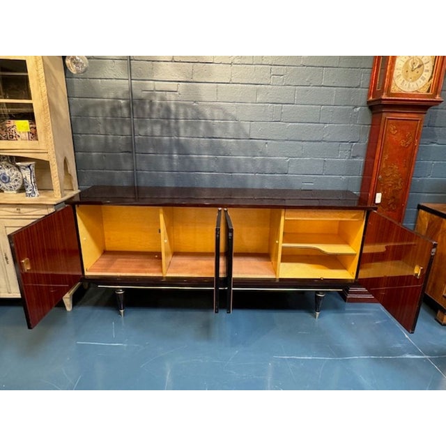 Mid 20th Century Mid 20th Century French Mahogany Art Deco Sideboard For Sale - Image 5 of 5