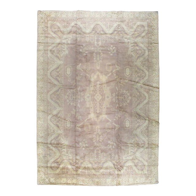 Galerie Shabab Collection Mid-20th Century European Oushak Large Carpet For Sale