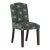 Camel Back Dining Chair in Tiger Bamboo Ink Oga For Sale
