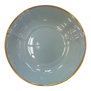 Early 20th Century Anna Weatherley Powder Blue Porcelain Soup Bowl For Sale