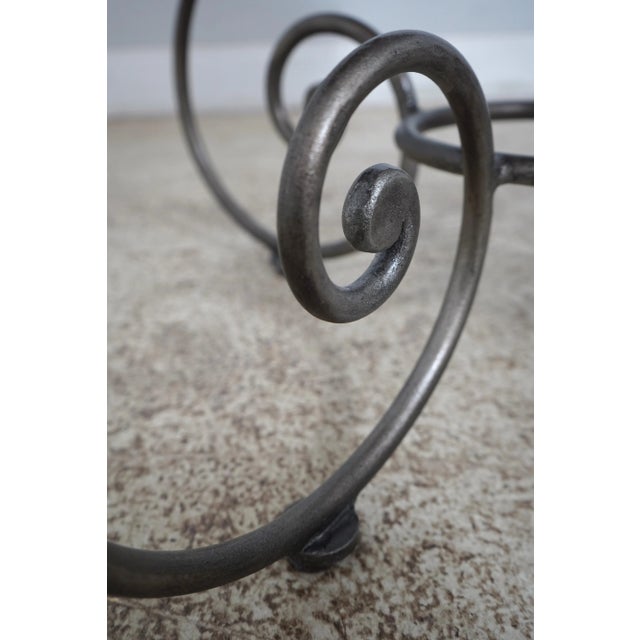 Brown Ethan Allen Round Country French Lamp Table For Sale - Image 8 of 12