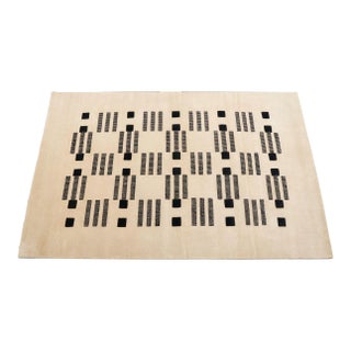 Varj Hand Knotted New Zealand Wool Rug For Sale