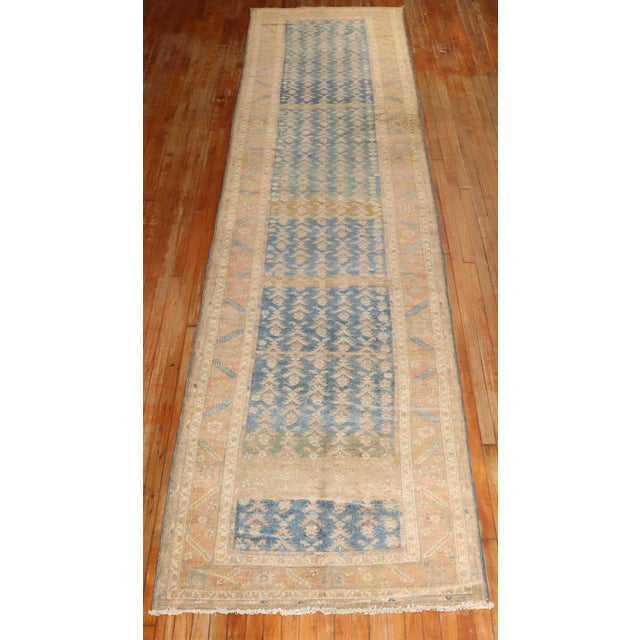 Vintage Zabihi Collection Persian Wide Long Runner - 3'8" x 16' For Sale - Image 4 of 12