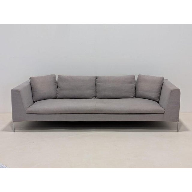 Grey Charles Sofa from B&B Italia For Sale - Image 10 of 13