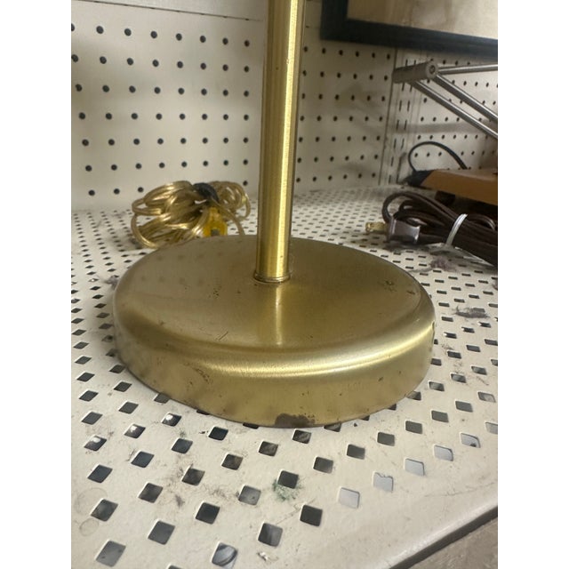 Metal 1970s Small Mid-Century Modern Table Lamp With Clip-on Mushroom Shade For Sale - Image 7 of 7