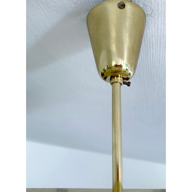 Art Deco Pendant Light in Marble Glass, 1930s For Sale - Image 9 of 17