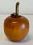 Vintage Carved Wood Apple With Brass Stem For Sale - Image 9 of 9