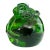 Liuli Gongfang Signed LTD Ed Art Glass Sculpture Green Pâte-De-Verre Crystal #92/3330 For Sale