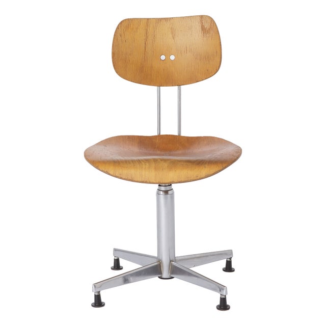 Industrial German Bauhaus Swivel Chair by Egon Eiermann for Wilde & Spieth, 1950s For Sale