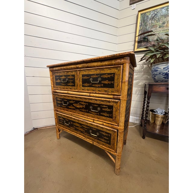 19th Century English Bamboo Chest For Sale - Image 12 of 13