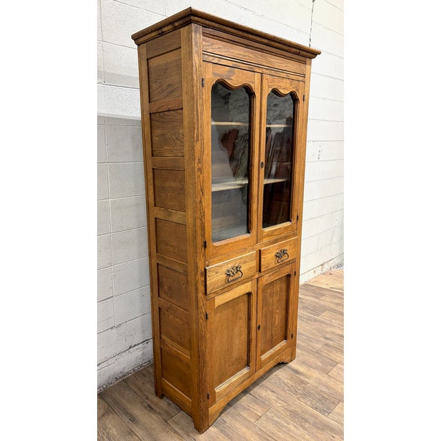 Early 20th Century Antique Victorian Early American Rustic Cupboard Pie Safe Cabinet Pantry For Sale - Image 5 of 13