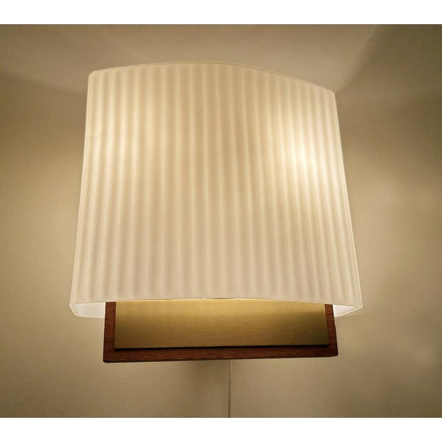 Gold Vintage Danish Glass Sconces, 1960s, Set of 2 For Sale - Image 8 of 18