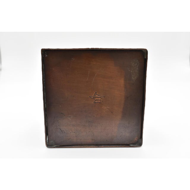 Craftsman Studios Copper Inkwell C. 1920s For Sale - Image 9 of 12