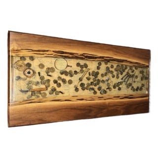 Pirate Themed Live Edge Wall Art/Epoxy River Table Top For Sale