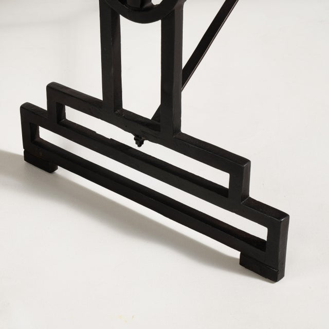 French Cast Iron Bistro Table with Oak Top, Antique, France, 20th Century For Sale - Image 3 of 17