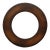 Circular Dark Wood Frame for Picture or Mirror For Sale