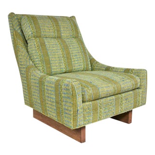 Vintage Mid Century Modern High Back Lounge Chair by Flair Division of Bernhardt For Sale