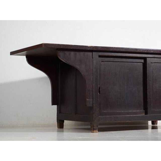 Japanese Worktable in Wood For Sale - Image 4 of 13