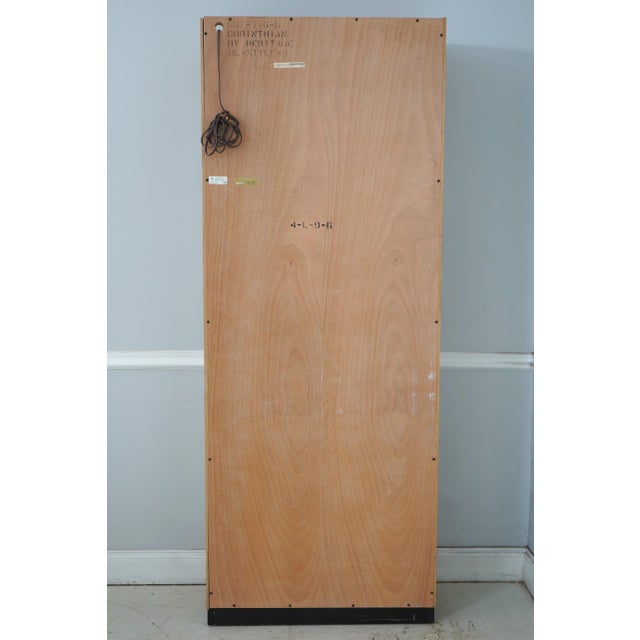 Burl Ash Campaign Curio Cabinet by Drexel Heritage For Sale - Image 14 of 16