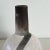 Mid-Century Hand Thrown Raku Vase in Geometric Crackle Glaze of Gray, White and Black For Sale In Los Angeles - Image 6 of 11