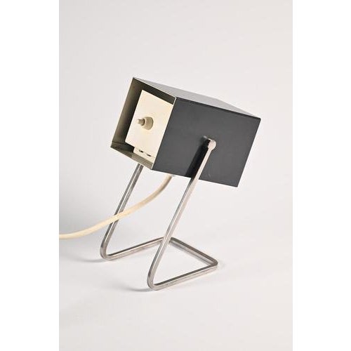 Kaiser leuchten desk lamp with black shade. The shade is tiltable. Can also be used on a night stand. In good vintage...