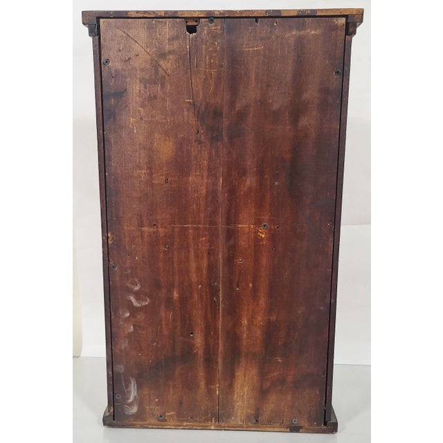 Seth Thomas Clock Company American Mid 19th C Carved Gilt & Reverse Painted Seth Thomas Shelf Clock For Sale - Image 4 of 18