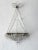 Silver Italian Crystal Beaded Basket Mirrors Sconces, Circa 1920 Rare For Sale - Image 8 of 12